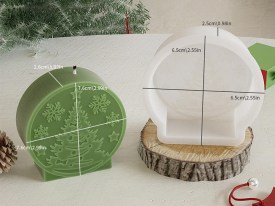 Molde silicona bola cristal con arbolito